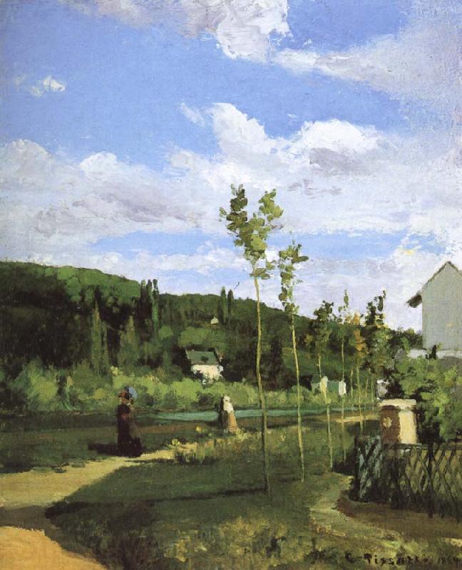 Camille Pissarro Walking along the village Spain oil painting art